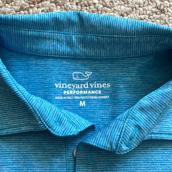 Vineyard Vines Golf Polo, Medium, Teal - Picture 3 of 3
